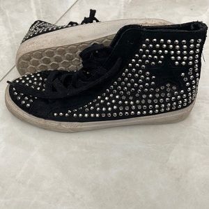 High Top Rhinestone Sneaker